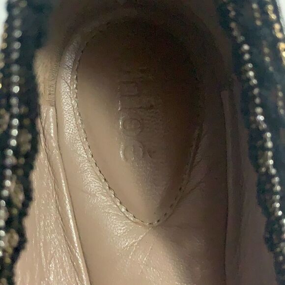 CHOLE LEATHER BALLET FLATS SIZE 6 1/2 - Picture 5 of 7